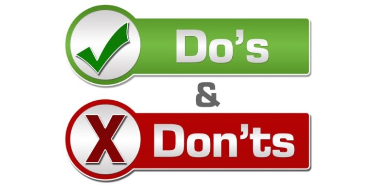 Do's & don't button